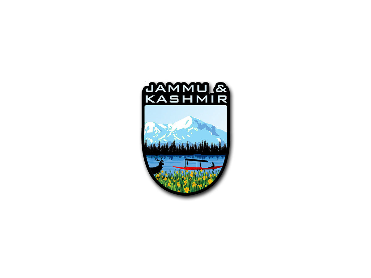 Jammu & Kashmir Sticker Exploring India RAW