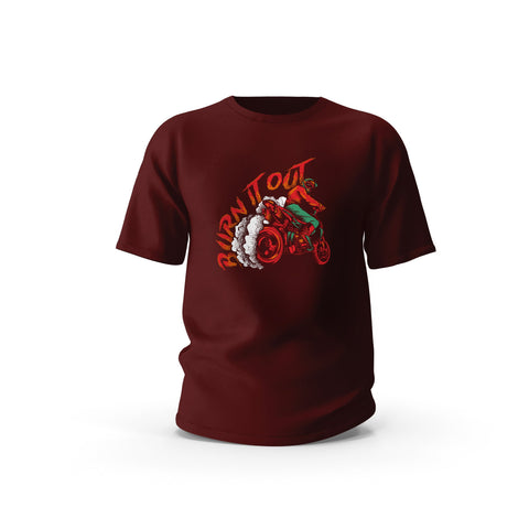 Burn it Out | Maroon | T-Shirt
