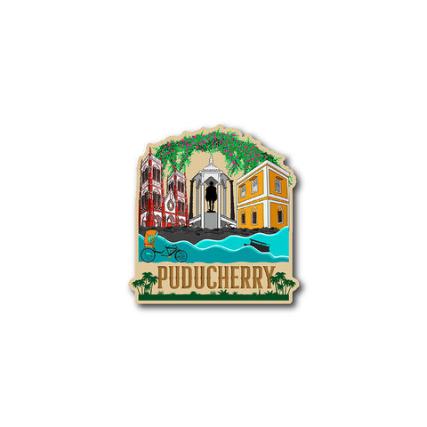Puducherry Sticker | Exploring India
