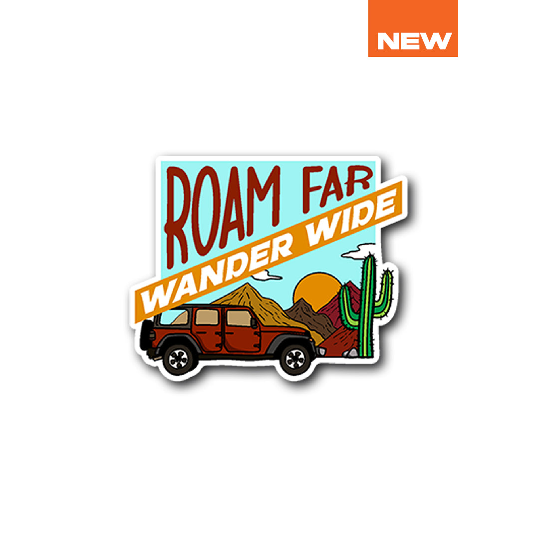 Roam Far | Sticker– RAW