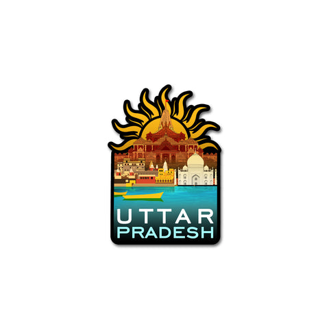Uttar Pradesh Sticker | Exploring India