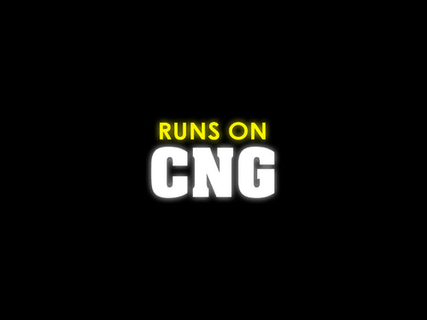 Runs on CNG | Reflective Sticker